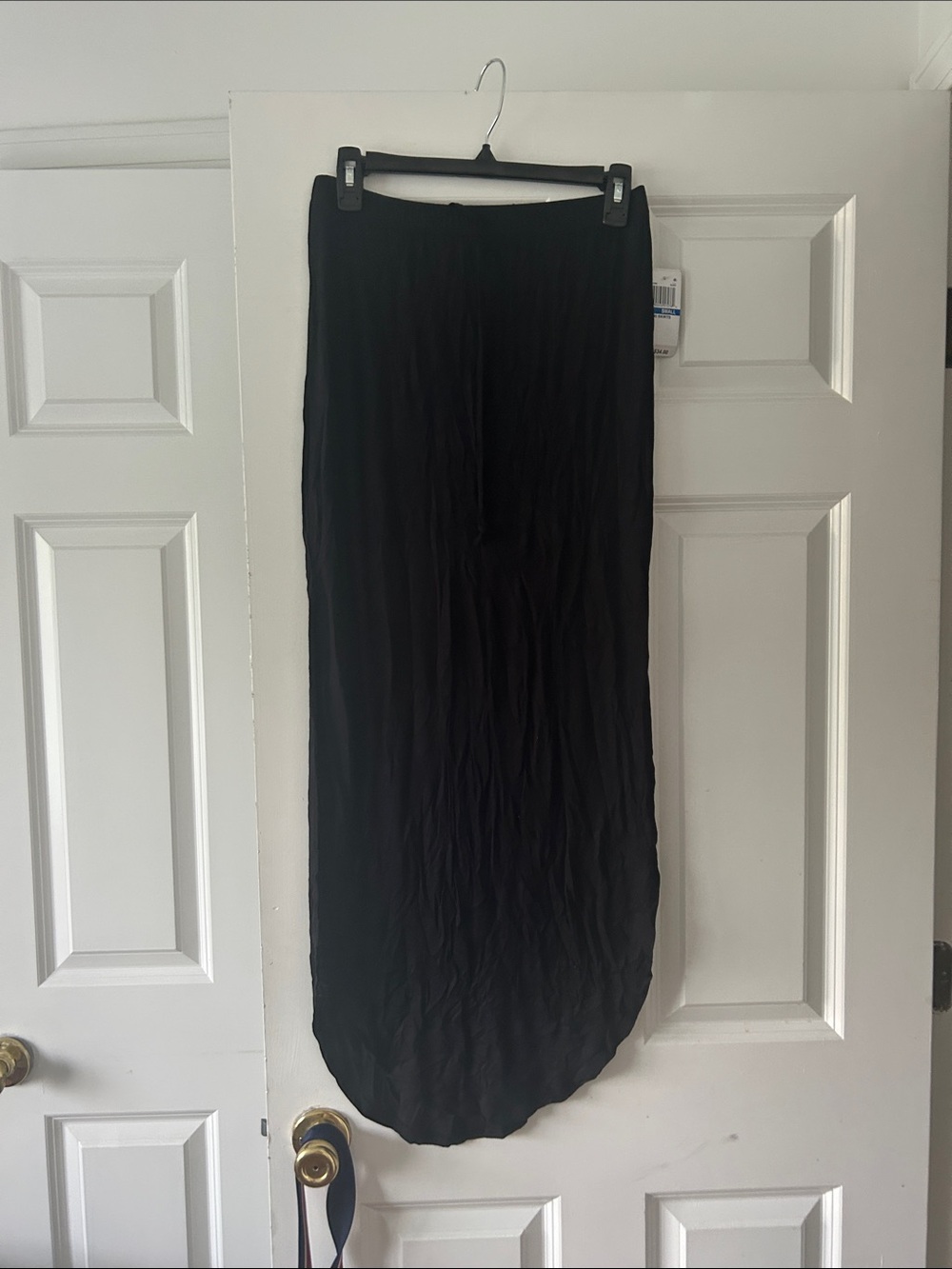 Ultra Flirt Black Maxi Skirt - Flowing Simple Style